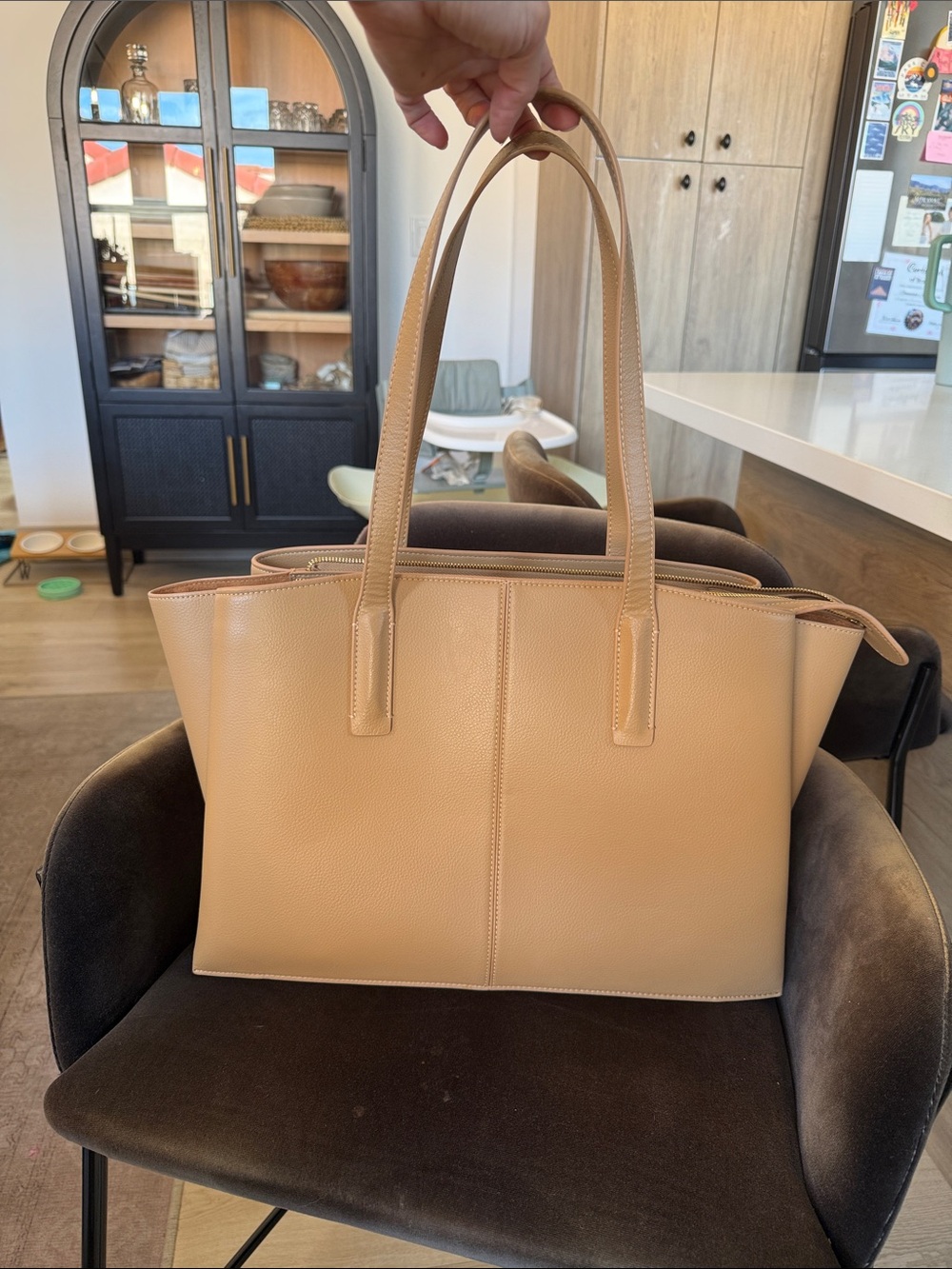 Freja New York Paloma Tote Tan / Cappuccino